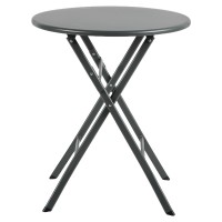 Τραπέζι Κήπου ArteLibre NOVA Μαύρο Μέταλλο Φ60x70cm