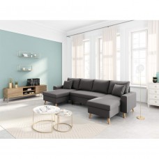 Καναπές Πολυμορφικός ArteLibre LEMPA Γκρι 295x148x86cm Καναπές Πολυμορφικός ArteLibre LEMPA Γκρι 295x148x86cm