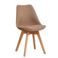 Καρέκλα ArteLibre TRUANT Μπεζ Ύφασμα-PP-Ξύλο 49x53x83cm