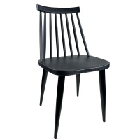 Καρέκλα Τραπεζαρίας ArteLibre CYGNET Μαύρο PP-Μέταλλο 46x43x78cm