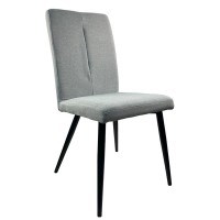 Καρέκλα Τραπεζαρίας ArteLibre FANDANGO Γκρι-Μαύρο Ύφασμα-Μέταλλο 43x56x90cm