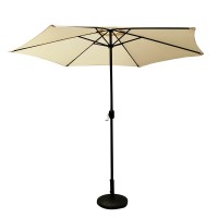 Ομπρέλα Κήπου ArteLibre HOWE Μπεζ-Μαύρο Αλουμίνιο-Ύφασμα Φ3x2.45m