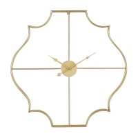 Ρολόι Τοίχου ArteLibre Χρυσό Μέταλλο 60x60x5cm