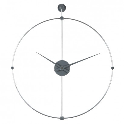 Ρολόι Τοίχου ArteLibre Ασημί Μέταλλο 60.5x69x4cm