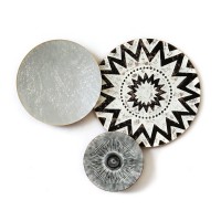 Διακοσμητικό Τοίχου ArteLibre Κύκλοι Μέταλλο 76x66x7cm Διακοσμητικό Τοίχου ArteLibre Κύκλοι Μέταλλο 76x66x7cm