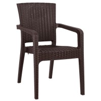 Καρέκλα Κήπου ArteLibre Καφέ Rattan 58x55x87cm Καρέκλα Κήπου ArteLibre Καφέ Rattan 58x55x87cm
