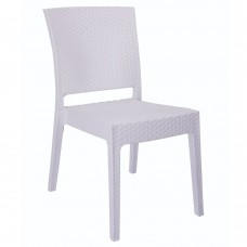 Καρέκλα Κήπου ArteLibre Λευκό Rattan 47x55x87cm Καρέκλα Κήπου ArteLibre Λευκό Rattan 47x55x87cm