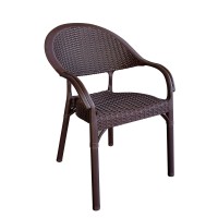 Καρέκλα Κήπου ArteLibre Eco Καφέ Ανακυκλωμένο PP 59x55x84cm