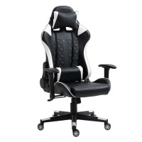 Καρέκλα Γραφείου ArteLibre Gaming ENNIS Μαύρο-Λευκό PVC 70x55x122-131cm Καρέκλα Γραφείου ArteLibre Gaming ENNIS Μαύρο-Λευκό PVC 70x55x122-131cm