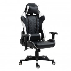 Καρέκλα Γραφείου ArteLibre Gaming ENNIS Μαύρο-Λευκό PVC 70x55x122-131cm Καρέκλα Γραφείου ArteLibre Gaming ENNIS Μαύρο-Λευκό PVC 70x55x122-131cm
