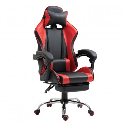 Καρέκλα Γραφείου ArteLibre Gaming BRAY Κόκκινο-Μαύρο PVC 67x50x120-127cm Καρέκλα Γραφείου ArteLibre Gaming BRAY Κόκκινο-Μαύρο PVC 67x50x120-127cm