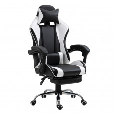 Καρέκλα Γραφείου ArteLibre Gaming BRAY Λευκό-Μαύρο PVC 67x50x120-127cm Καρέκλα Γραφείου ArteLibre Gaming BRAY Λευκό-Μαύρο PVC 67x50x120-127cm
