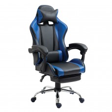 Καρέκλα Γραφείου ArteLibre Gaming BRAY Μπλε-Μαύρο PVC 67x50x120-127cm Καρέκλα Γραφείου ArteLibre Gaming BRAY Μπλε-Μαύρο PVC 67x50x120-127cm