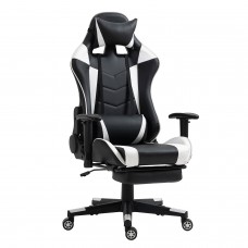 Καρέκλα Γραφείου ArteLibre Gaming SLIGO Λευκό-Μαύρο PVC 70x55x122-131cm Καρέκλα Γραφείου ArteLibre Gaming SLIGO Λευκό-Μαύρο PVC 70x55x122-131cm