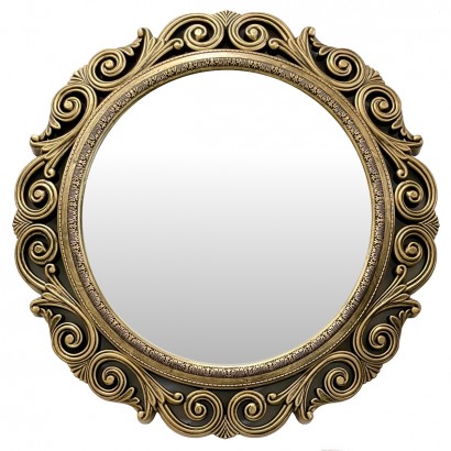 Καθρέπτης Τοίχου ArteLibre Χρυσό Πλαστικό Φ58.4x5.5cm