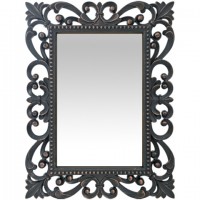 Καθρέπτης Τοίχου ArteLibre Μαύρο Πλαστικό 61x46.3x5.3cm