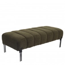 Παγκάκι Ottoman ArteLibre KUBO Πράσινο Ύφασμα Teddy-Μέταλλο 40x116.5x50cm Παγκάκι Ottoman ArteLibre KUBO Πράσινο Ύφασμα Teddy-Μέταλλο 40x116.5x50cm