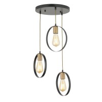 Φωτιστικό Κρεμαστό ArteLibre HALK Τρίφωτο Αντικέ Μέταλλο 30x80cm Φωτιστικό Κρεμαστό ArteLibre HALK Τρίφωτο Αντικέ Μέταλλο 30x80cm