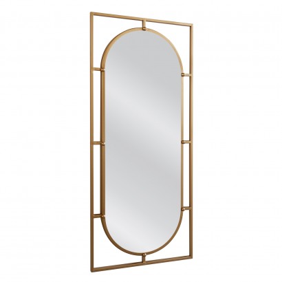 Καθρέπτης Τοίχου ArteLibre ANNAEL Χρυσό Μέταλλο-Γυαλί 90x3x40cm