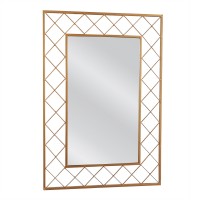 Καθρέπτης Τοίχου ArteLibre ARAVORN Χρυσό Μέταλλο-Γυαλί 80x1.5x55cm