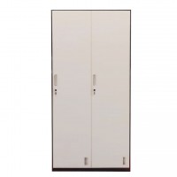 Φοριαμός ArteLibre Δίφυλλος DORI Σκούρο Γκρι-Λευκό Μέταλλο 90x45x185cm