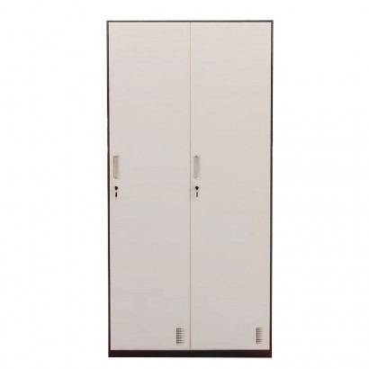 Φοριαμός ArteLibre Δίφυλλος DORI Σκούρο Γκρι-Λευκό Μέταλλο 90x45x185cm