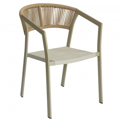Πολυθρόνα Κήπου ArteLibre FIJI Μπεζ-Φυσικό Αλουμίνιο-Rattan 56x60x78cm Πολυθρόνα Κήπου ArteLibre FIJI Μπεζ-Φυσικό Αλουμίνιο-Rattan 56x60x78cm