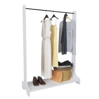 Κρεμάστρα Δαπέδου ArteLibre ORATILE Λευκό Μοριοσανίδα-Μέταλλο 89x35x128cm