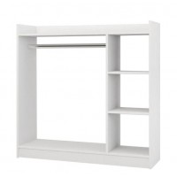 Κρεμάστρα Δαπέδου ArteLibre ZOLA Λευκό Μοριοσανίδα-Μέταλλο 123.6x35x120cm