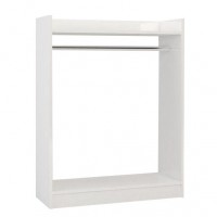 Κρεμάστρα Δαπέδου ArteLibre AADAN Λευκό Μοριοσανίδα-Μέταλλο 93.5x36x120cm