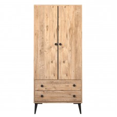 Ντουλάπα Δίφυλλη ArteLibre AMARI Δρυς Μοριοσανίδα 82x48x180cm
