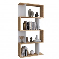 Βιβλιοθήκη ArteLibre CHIUMBO Δρυς-Λευκό Μοριοσανίδα 72x22x147cm Βιβλιοθήκη ArteLibre CHIUMBO Δρυς-Λευκό Μοριοσανίδα 72x22x147cm