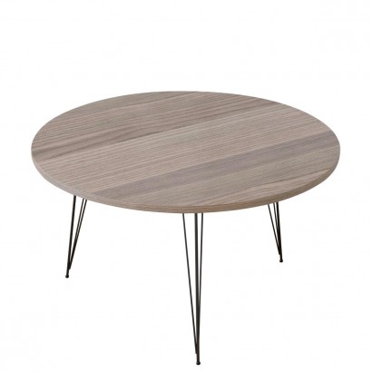 Τραπεζάκι Σαλονιού ArteLibre TAYO Cordoba Μοριοσανίδα-Μέταλλο Φ70x40cm