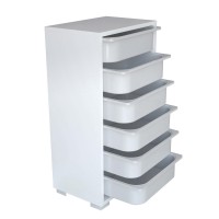 Ντουλάπι ArteLibre Με 6 Θέσεις BANDELE Λευκό Πλαστικό-Μοριοσανίδα 88x45.5x30cm