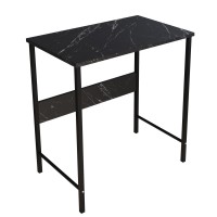 Γραφείο ArteLibre JENSKI Μαύρο-Όψη Μαρμάρου Μέταλλο-Μοριοσανίδα 74x72x45cm Γραφείο ArteLibre JENSKI Μαύρο-Όψη Μαρμάρου Μέταλλο-Μοριοσανίδα 74x72x45cm