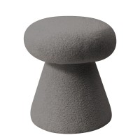 Σκαμπό ArteLibre TRIACYTIS Γκρι Ύφασμα Teddy 38x38x42cm