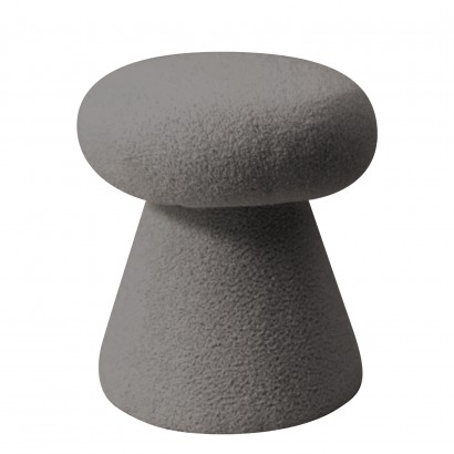 Σκαμπό ArteLibre TRIACYTIS Γκρι Ύφασμα Teddy 38x38x42cm