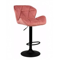 Σκαμπό Bar ArteLibre HERMOSO Με Πλάτη Πτυσσόμενο Σάπιο Μήλο Βελούδο-Μέταλλο 36x48x91-111cm