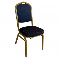 Καρέκλα Catering ArteLibre AUREVIA Μπλε-Χρυσό Ύφασμα-Μέταλλο 57x40x93cm Καρέκλα Catering ArteLibre AUREVIA Μπλε-Χρυσό Ύφασμα-Μέταλλο 57x40x93cm