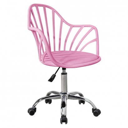 Καρέκλα Γραφείου ArteLibre SRI-LANKA Ροζ PP-PU 56.5x55.5x83cm