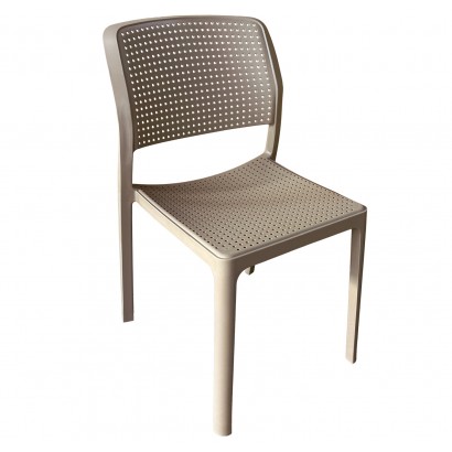 Καρέκλα Κήπου ArteLibre LUMINA Cappuccino PP 55x46x83cm Καρέκλα Κήπου ArteLibre LUMINA Cappuccino PP 55x46x83cm