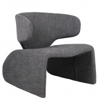 Πολυθρόνα ArteLibre HIMALIA Γκρι Ύφασμα-Μέταλλο-Ξύλο 73x78x75cm