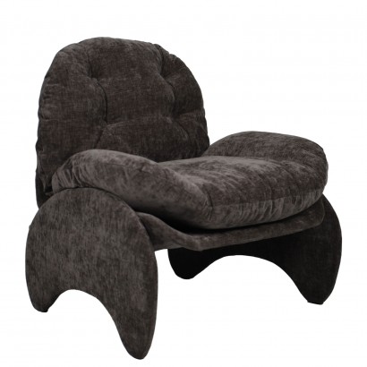 Πολυθρόνα ArteLibre ANANKE Γκρι Ύφασμα-Μέταλλο-Ξύλο 85x78x84cm