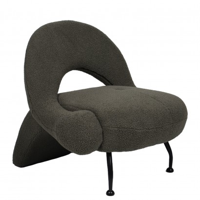 Πολυθρόνα ArteLibre PASIPHAE Πράσινο Ύφασμα-Μέταλλο-Ξύλο 80x86x80cm