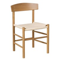 Καρέκλα Επαγγελματική ArteLibre ASTERIA Φυσικό Ξύλο-Σχοινί 48x40x83cm