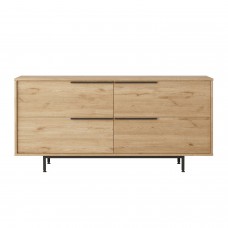 Μπουφές ArteLibre CARTMEL Φυσικό Μοριοσανίδα-Μέταλλο 44.5x160x74.3cm Μπουφές ArteLibre CARTMEL Φυσικό Μοριοσανίδα-Μέταλλο 44.5x160x74.3cm
