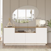 Μπουφές ArteLibre BOWES Πεύκο-Λευκό Μοριοσανίδα 180x44.5x75cm Μπουφές ArteLibre BOWES Πεύκο-Λευκό Μοριοσανίδα 180x44.5x75cm