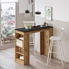 Τραπέζι Bar ArteLibre BROCKLEY Πεύκο-Μαύρο Μοριοσανίδα 120x51.6x101.8cm Τραπέζι Bar ArteLibre BROCKLEY Πεύκο-Μαύρο Μοριοσανίδα 120x51.6x101.8cm