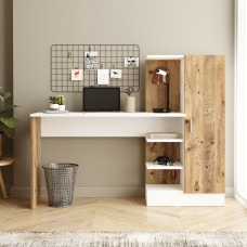 Γραφείο ArteLibre CAMDEN Πεύκο-Λευκό Μοριοσανίδα 152.3x40x120cm Γραφείο ArteLibre CAMDEN Πεύκο-Λευκό Μοριοσανίδα 152.3x40x120cm