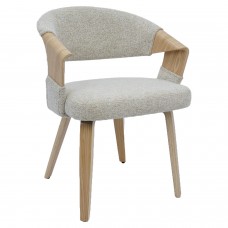 Καρέκλα Τραπεζαρίας ArteLibre MIRETTA Μπεζ-Φυσικό 55x56x78cm Καρέκλα Τραπεζαρίας ArteLibre MIRETTA Μπεζ-Φυσικό 55x56x78cm